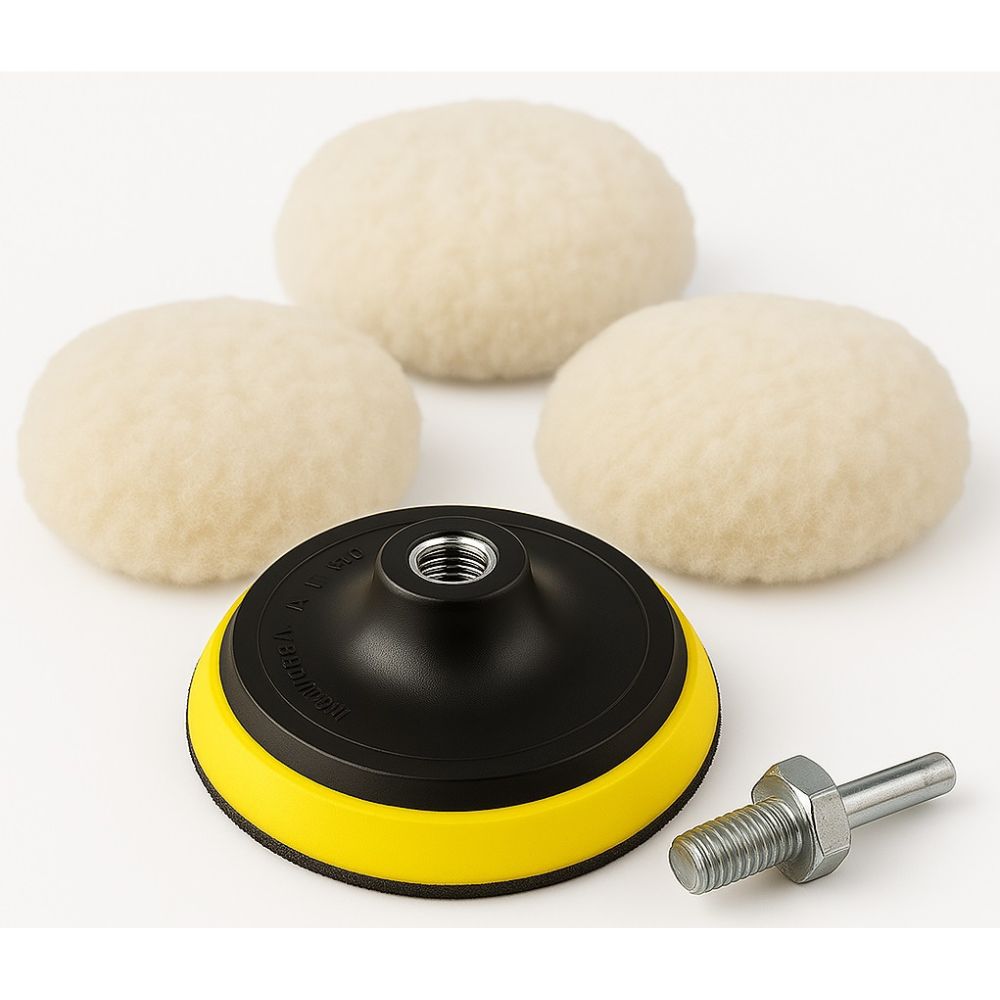 Kit 5 Peças para Polimento Boinas Lã 5" Karstoq