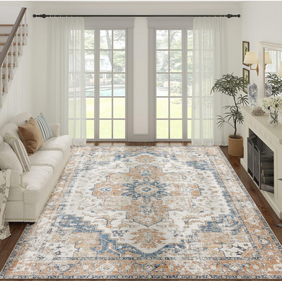 Machine Washable Vintage Area Rug 9x12