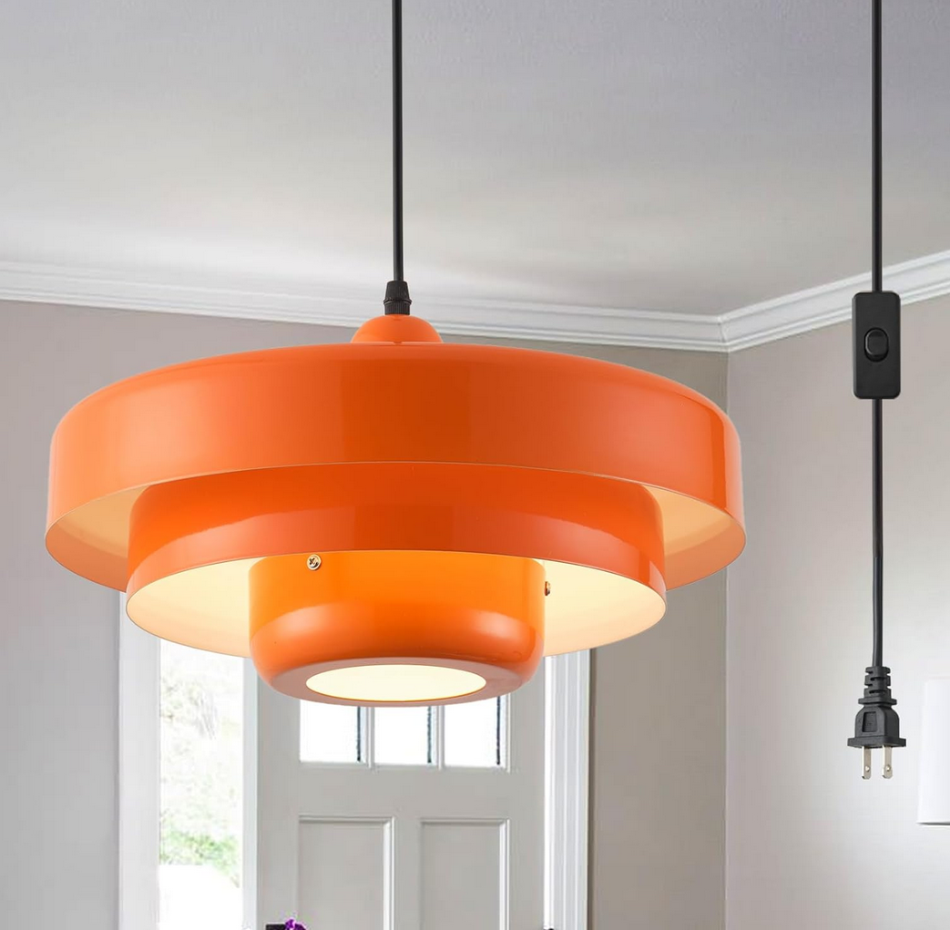 Modern Orange Pendant Light