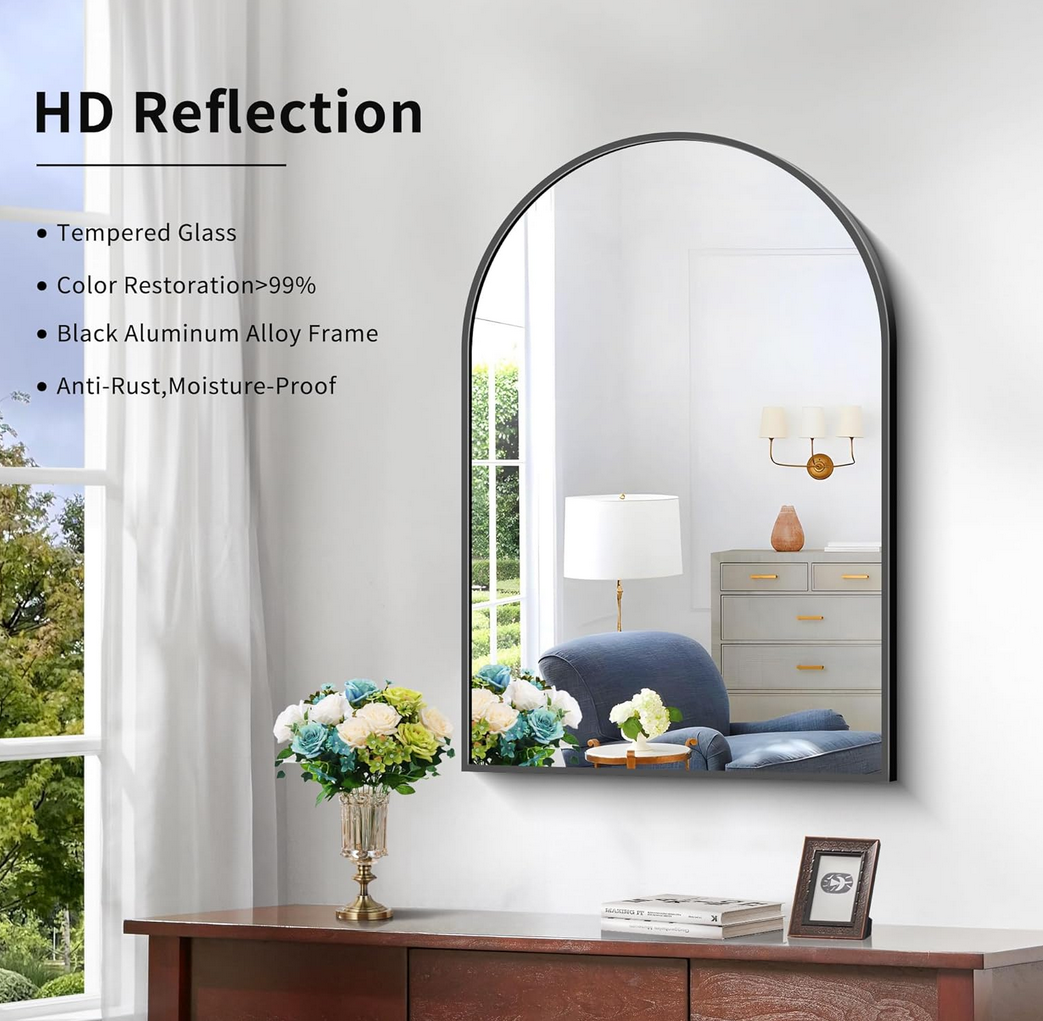 Arched Wall Mirror 40x36