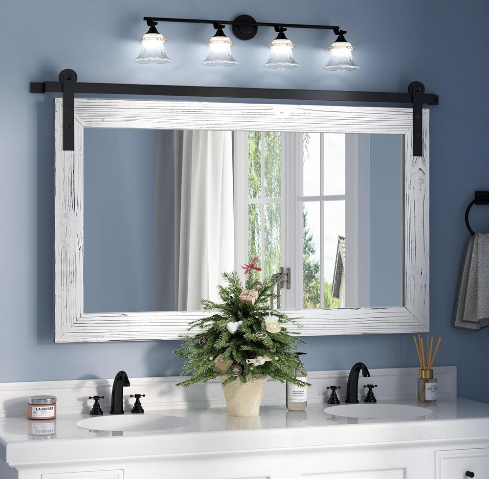 Farmhouse Barn Door Wall Mirror