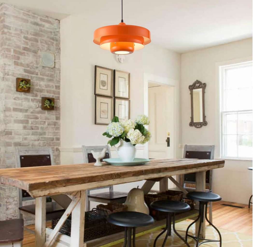 Modern Orange Pendant Light