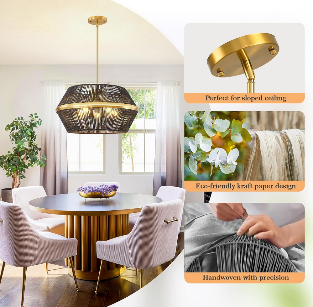 Modern Woven Pendant Light