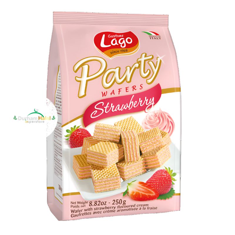 Lago Party Wafers Strawberry