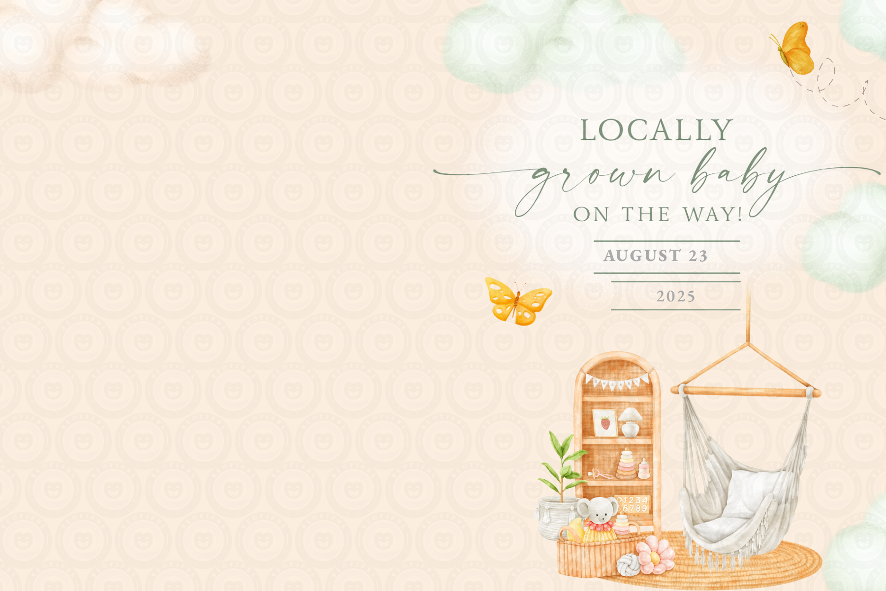 Peach & Sage Baby Shower – Locally Grown