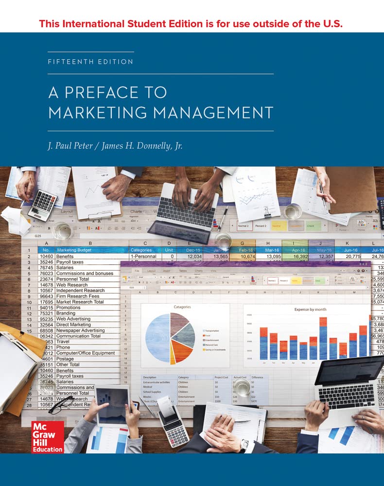 A PREFACE TO MARKETING MANAGEMENT Paperback – International Edition 