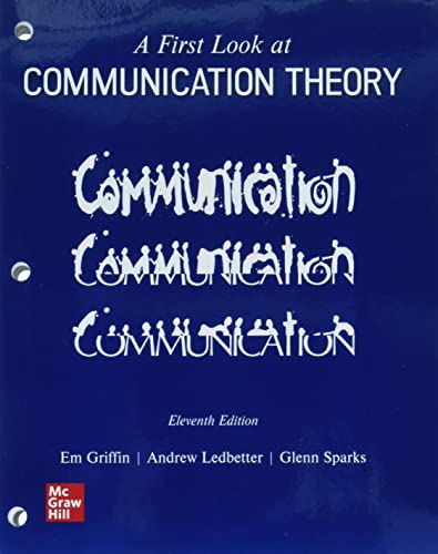 Looseleaf for A First Look at Communication Theory 