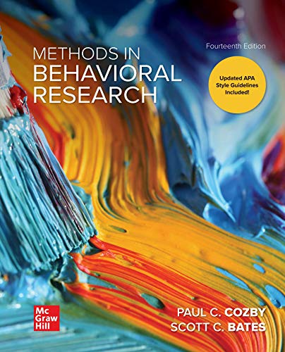 Loose Leaf for Methods in Behavioral Research 14th Edition