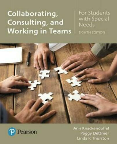 Collaborating, Consulting, and Working in Teams for Students with Special Needs 8th Edition (E BOOK)
