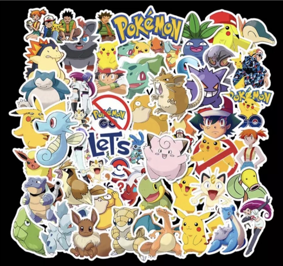 Pokemon stickers (10 pcs)