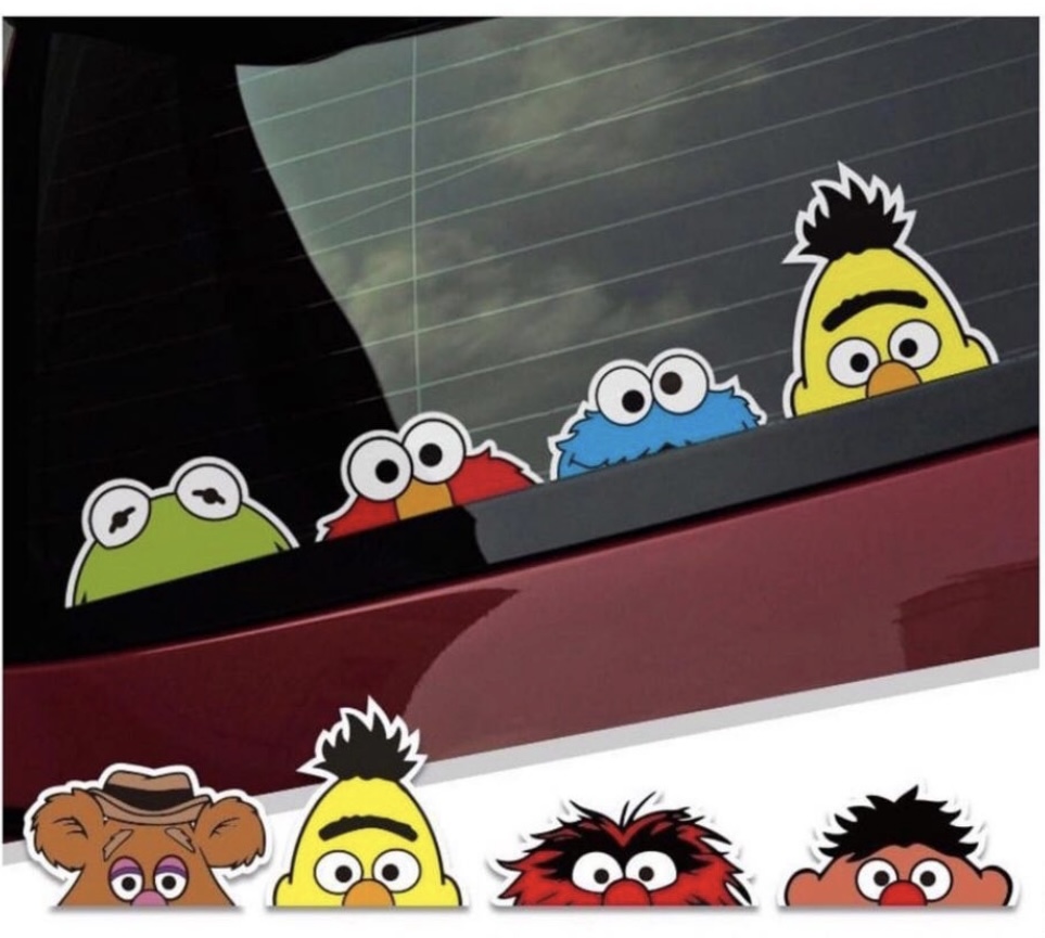 sesame street waterproof stickers