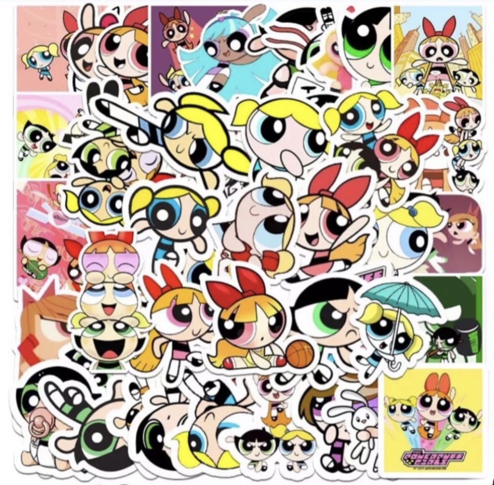 powerpuff girls Stickers (10 pcs)