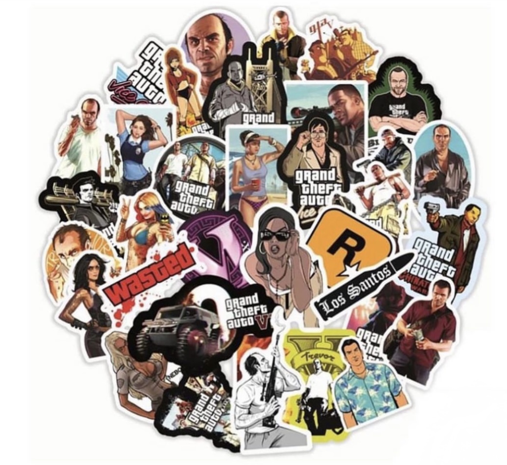 GTA stickers(10 pcs)