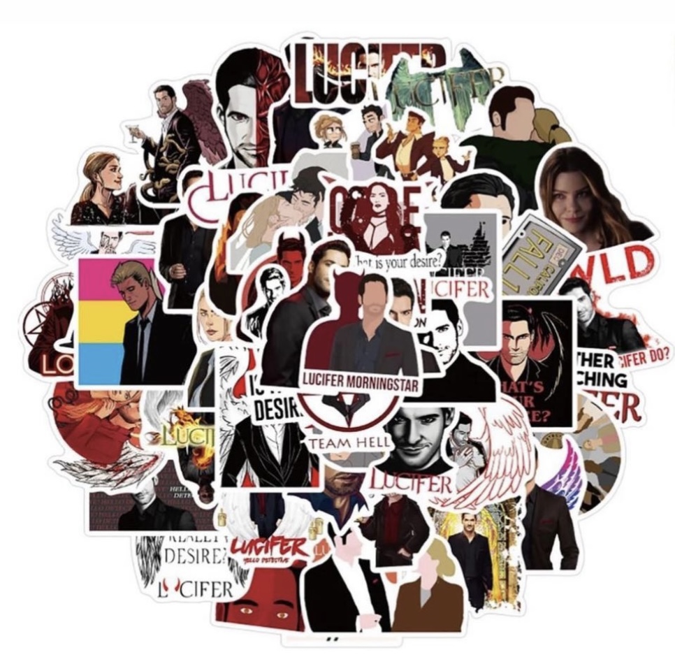lucifer Stickers (10 pcs)