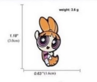 The powerpuff girls pins