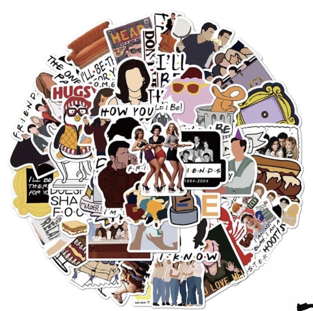 Friends stickers (10 pcs)