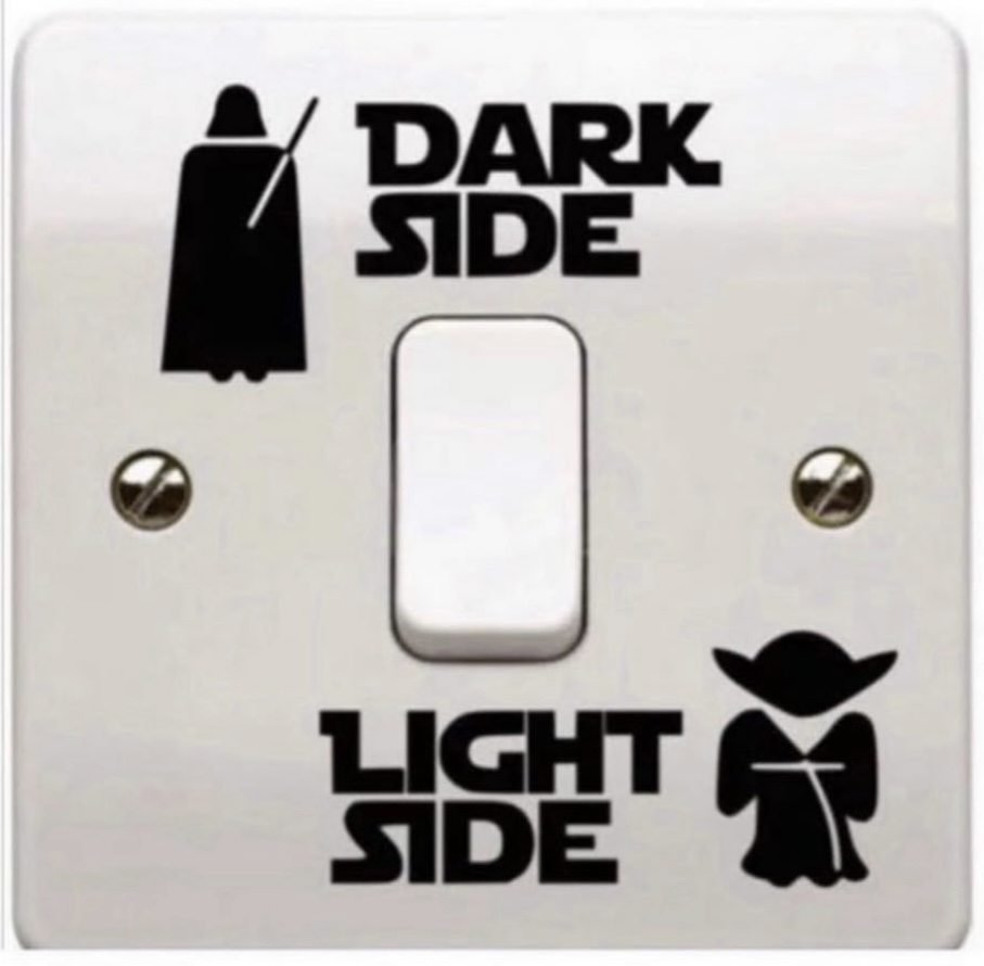 ستكر مفتاح الإضاءة - Star Wars Edition