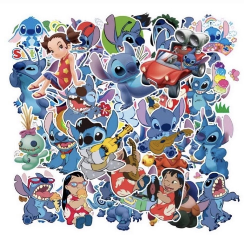 Stitch stickers (10 pcs) 