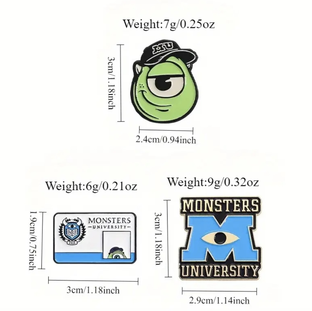 Monsters university pins