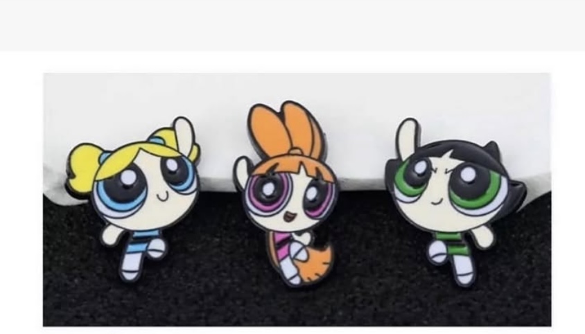 The powerpuff girls pins