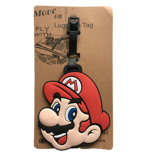 mario luggage tag