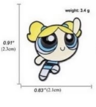 The powerpuff girls pins