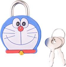 Doraemon metal lock