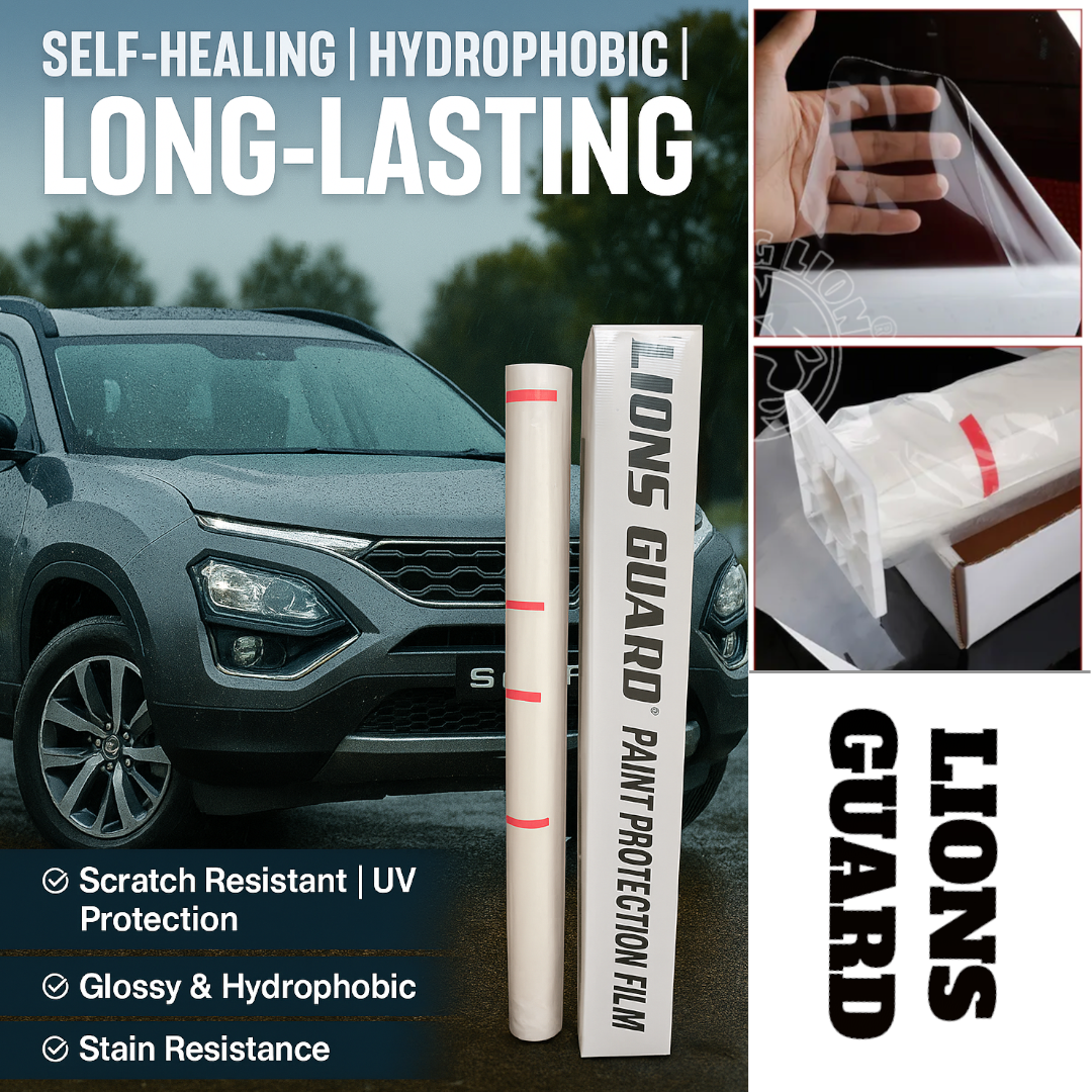5 years warranty 190 Micron TPU Paint Protection Film for Cars – Self-Healing, UV-Resistant PPF | Lions Guard India