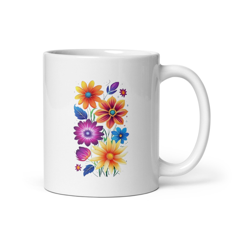 White glossy mug