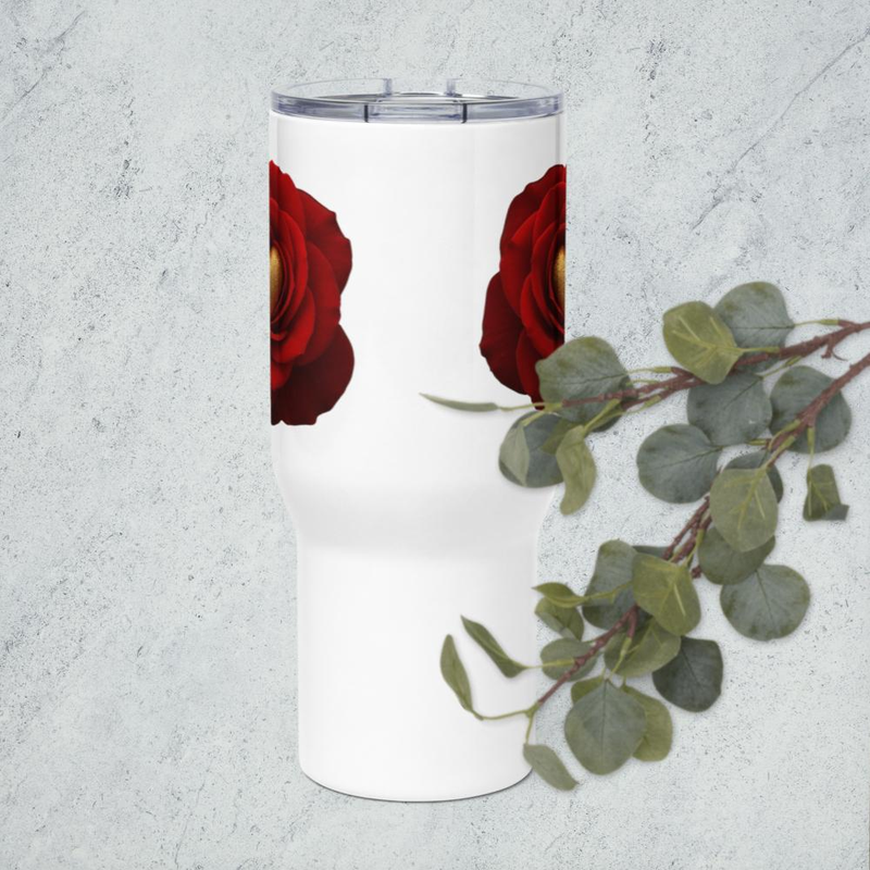 Travel mug with a handle