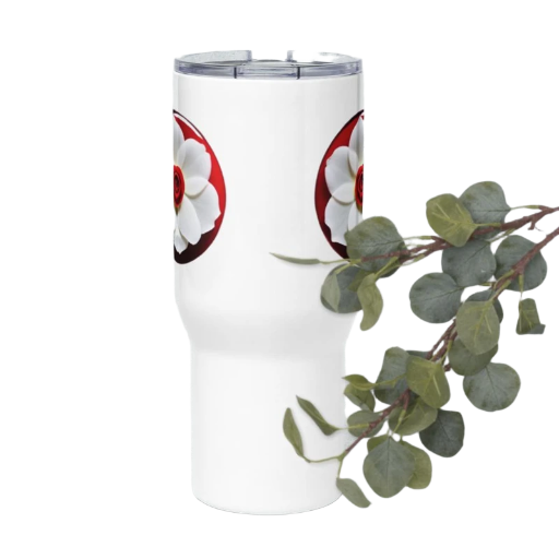 Travel mug with a handle