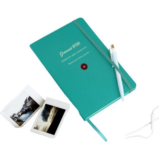 Hardcover bound notebook