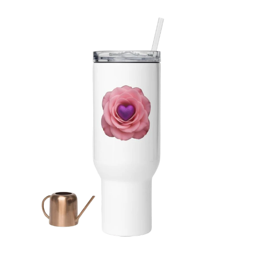 Travel mug with a handle