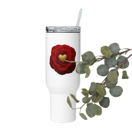 Travel mug with a handle