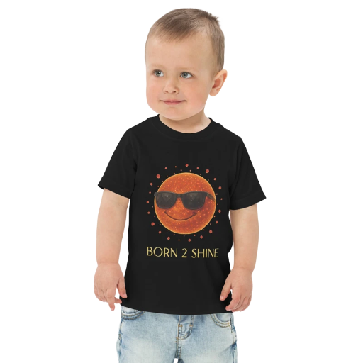 BORN 2 SHINE Toddler jersey t-shirt