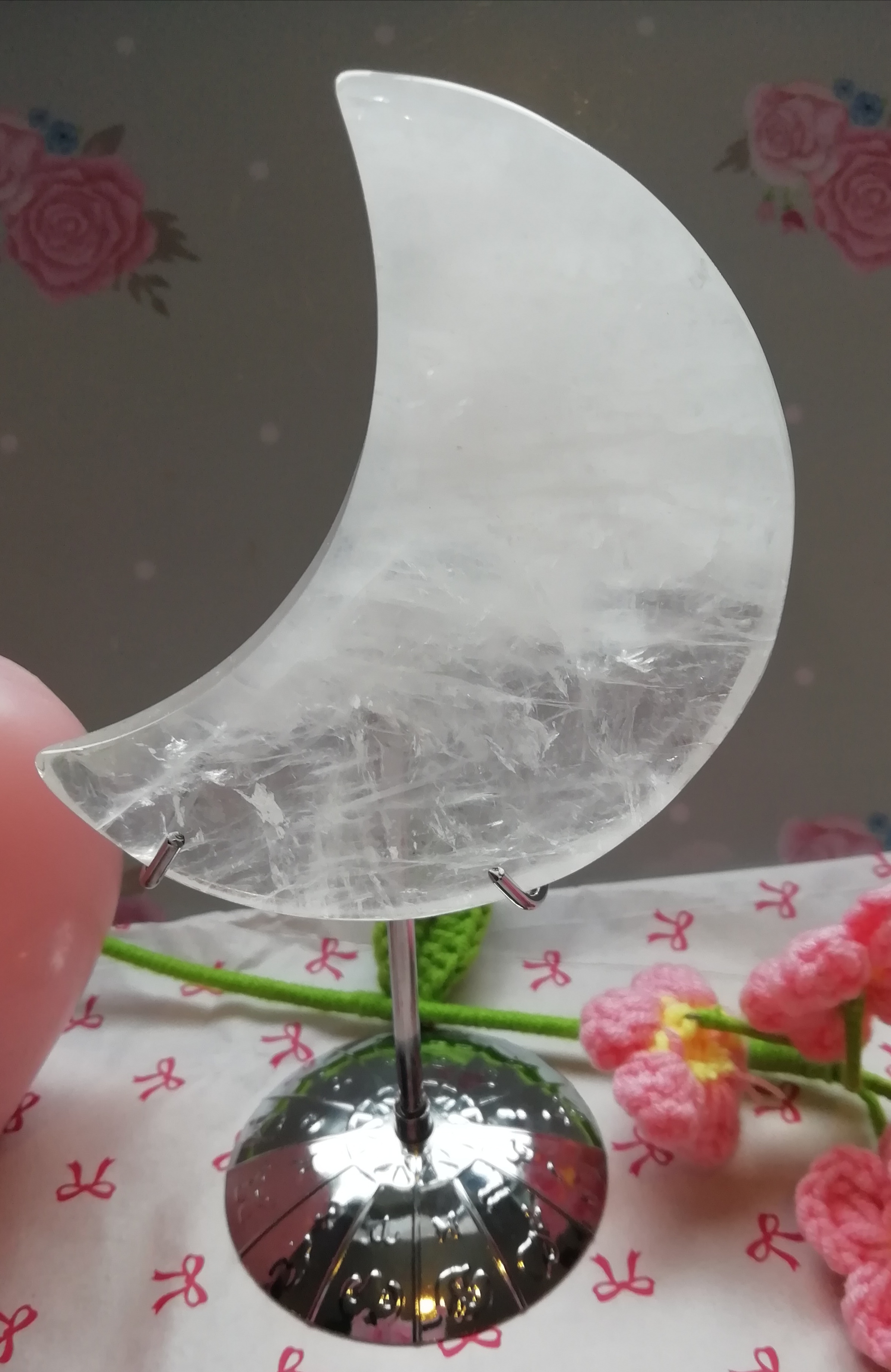 Clear Quartz Moon C1