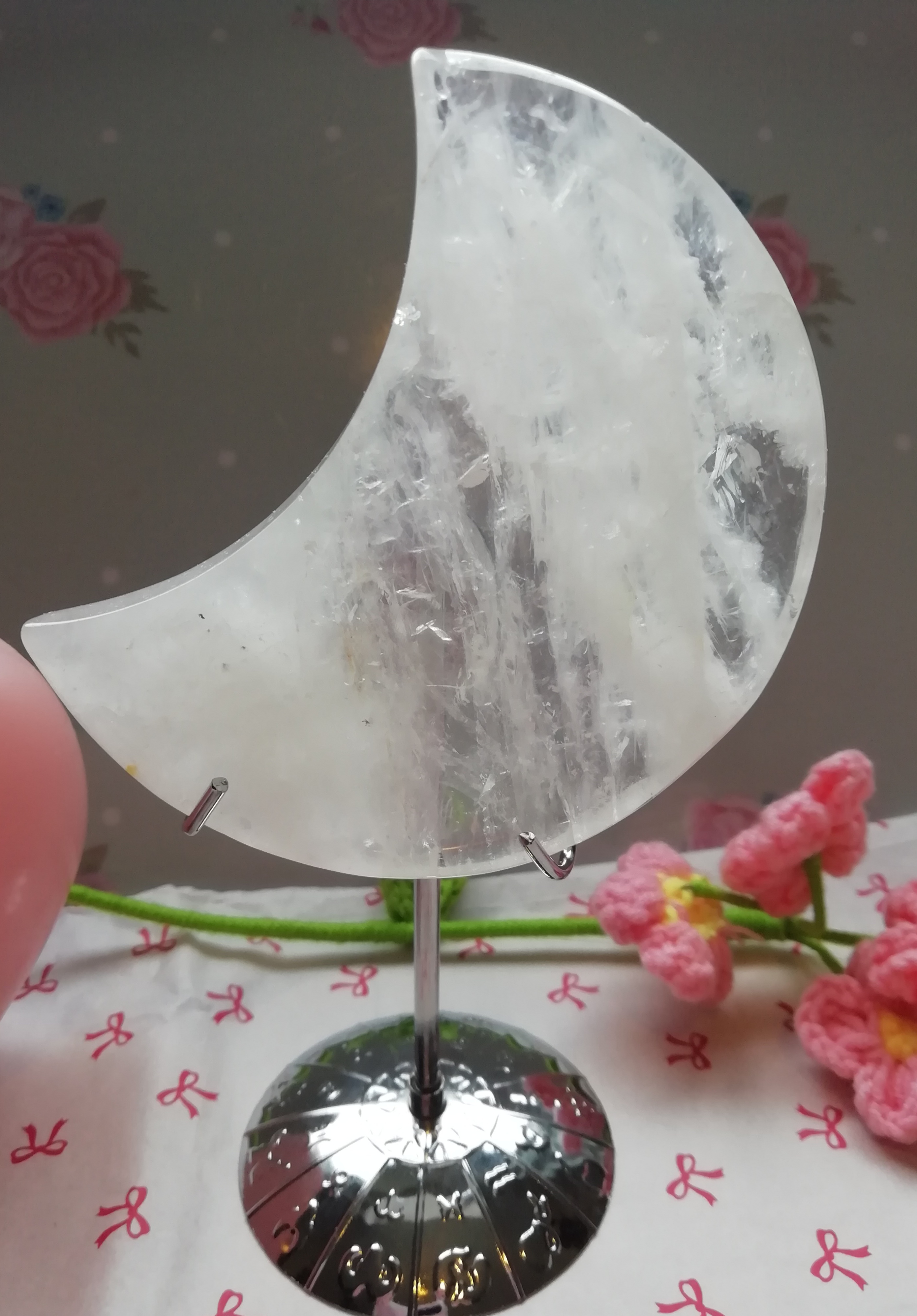 Clear Quartz Moon C2