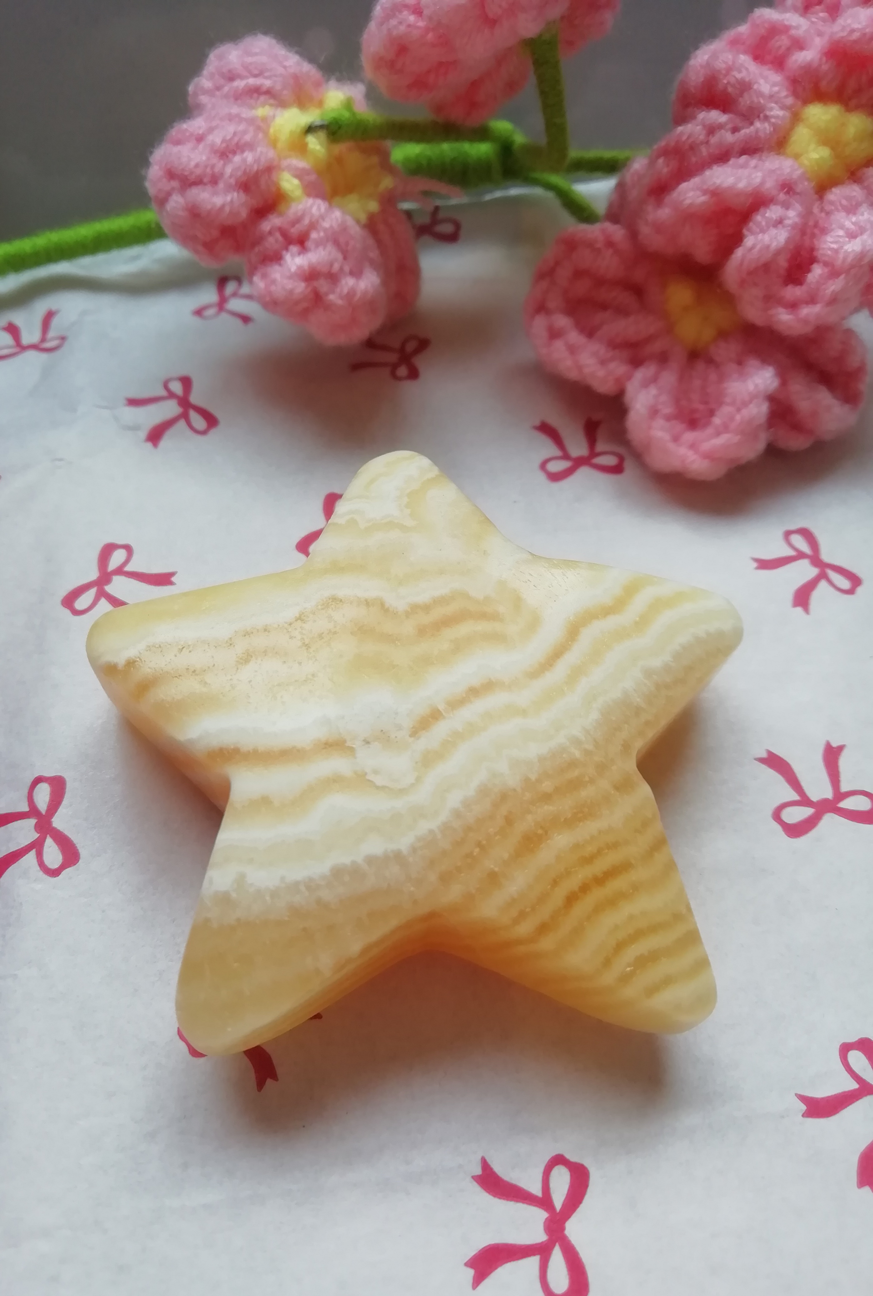 Yellow Calcite Star