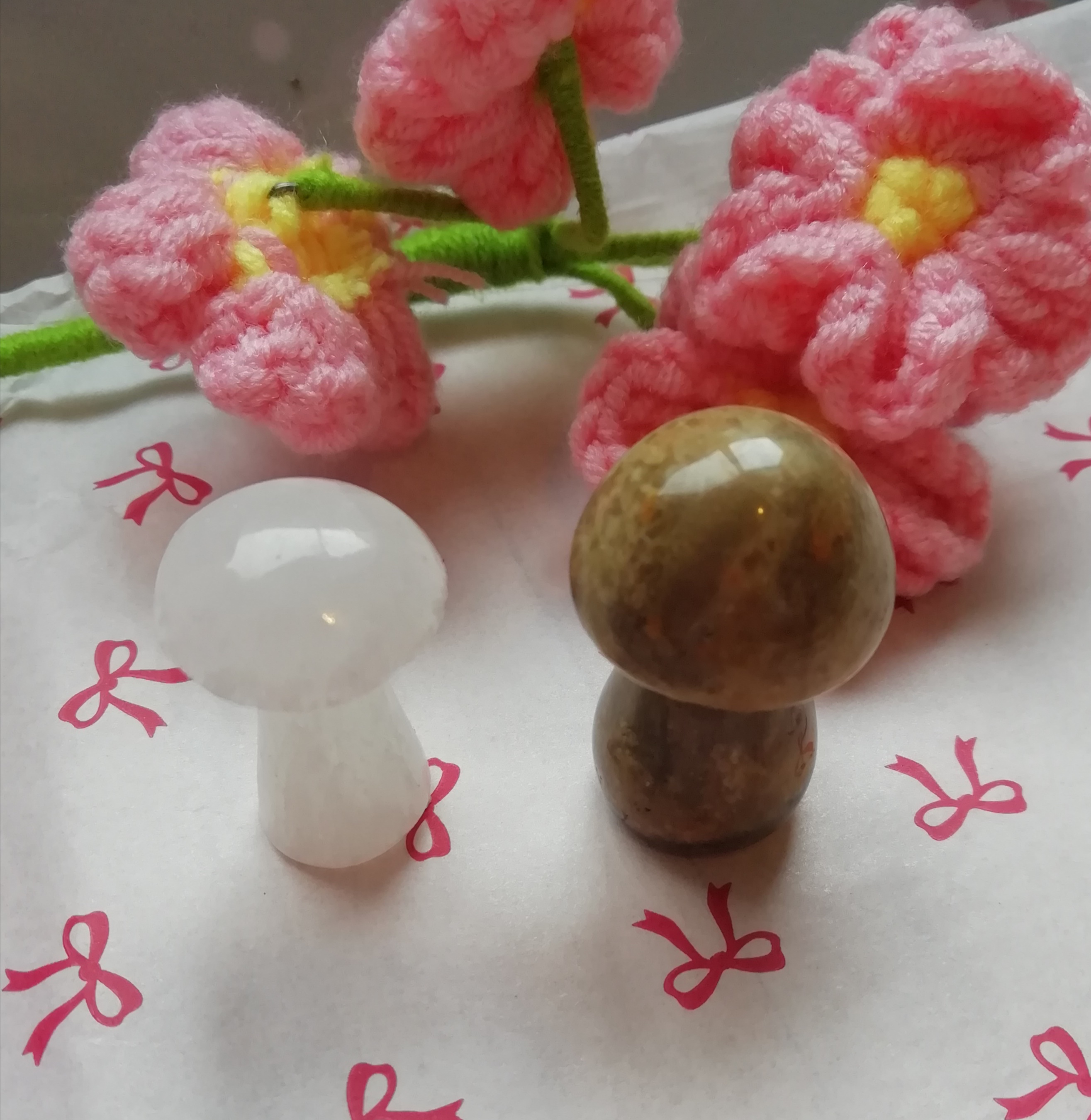 Crystal Mushroom Figurine