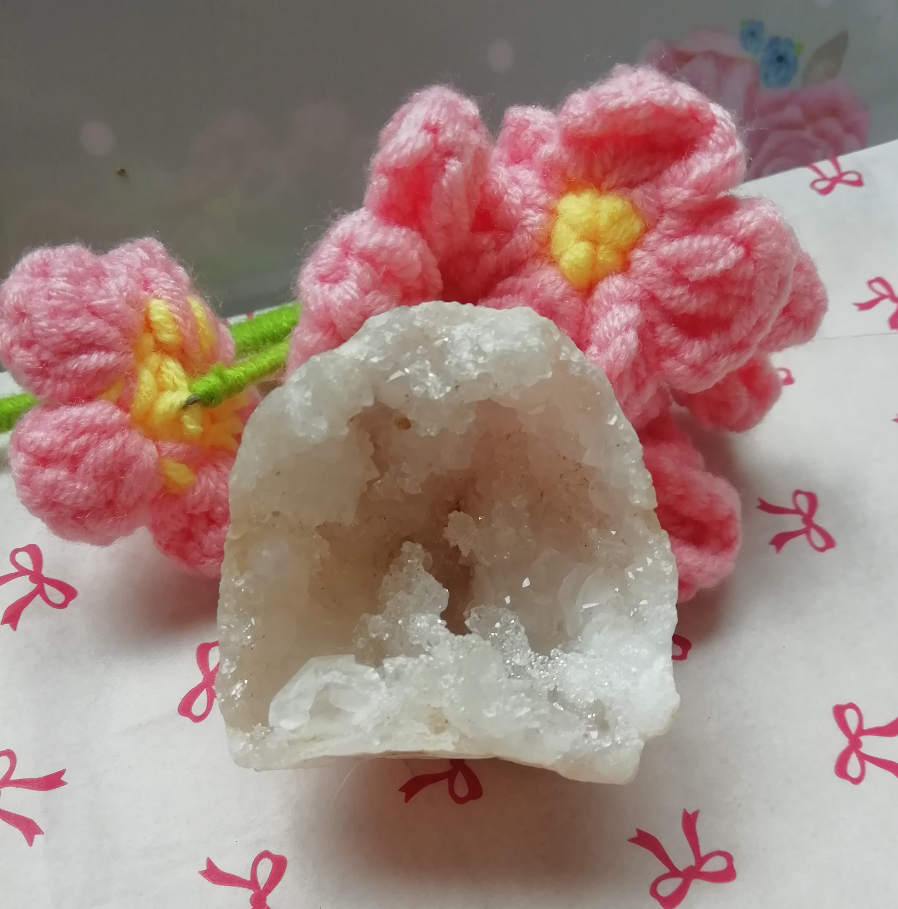 White Crystal Geode