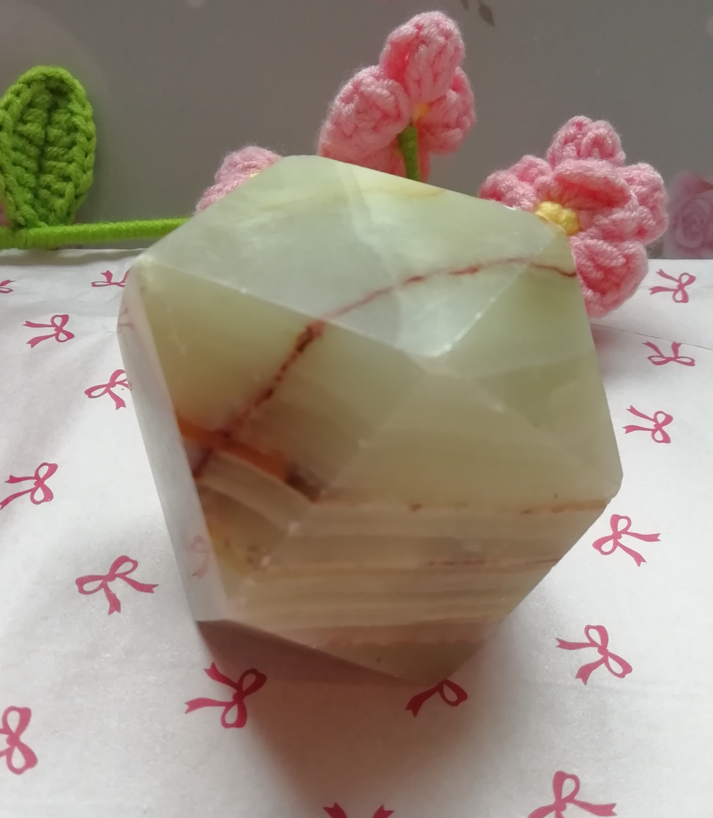 Polished Green Onyx Gemstone