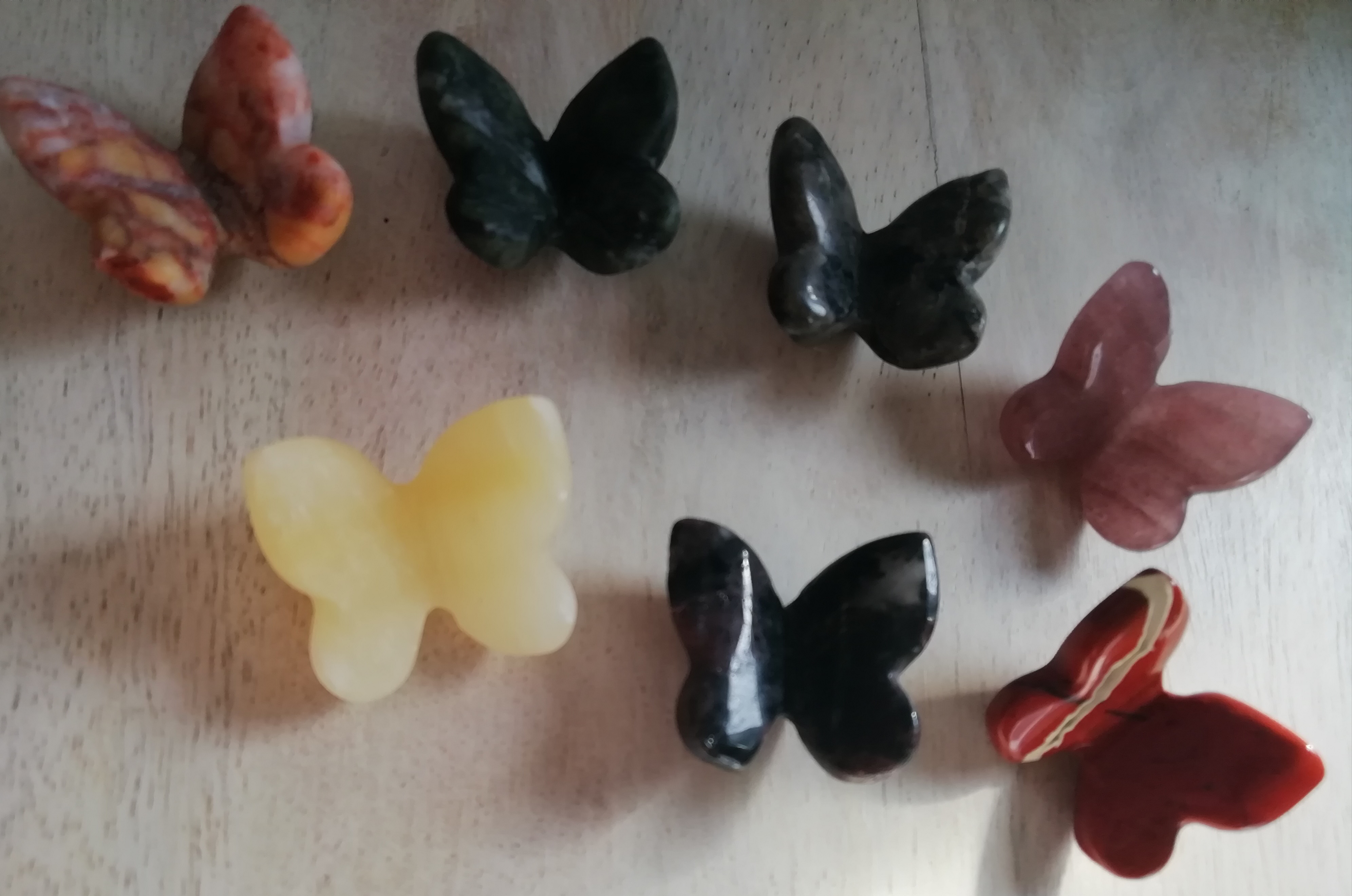 Stone Butterfly Figurines