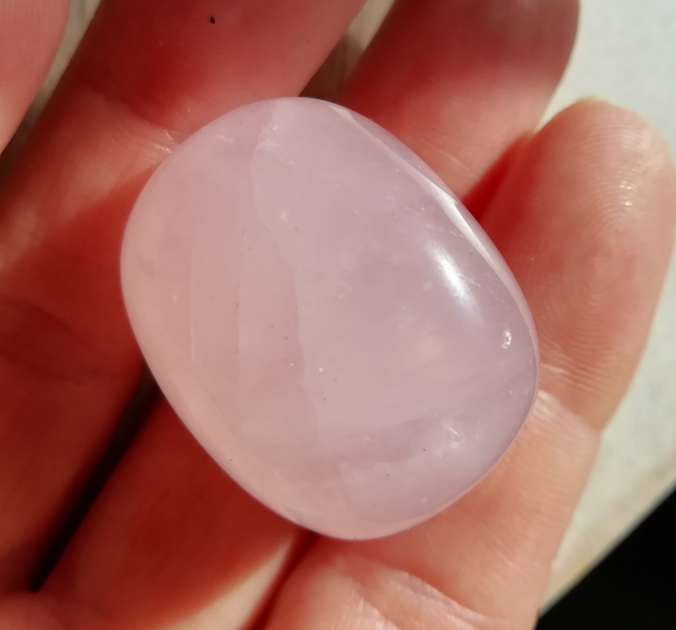 Rose Quartz Palm Stone