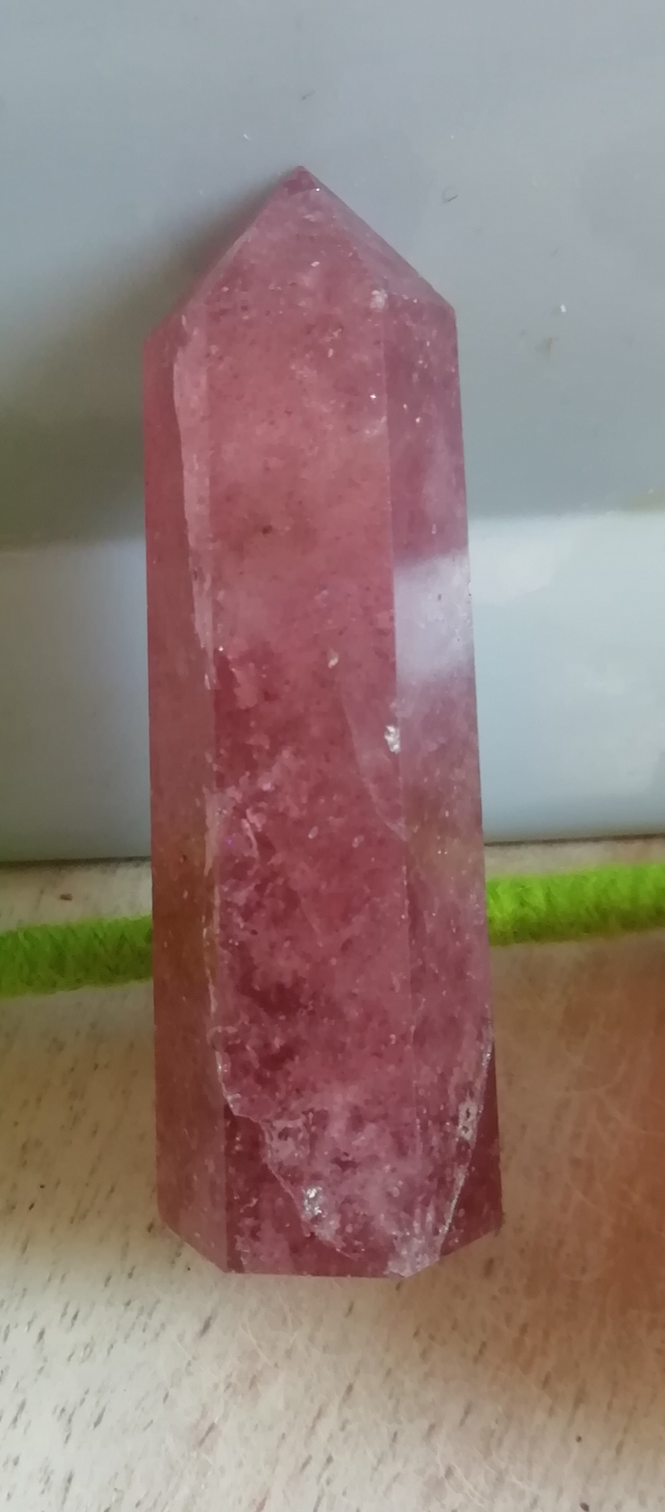 Strawberry Quartz Crystal Tower