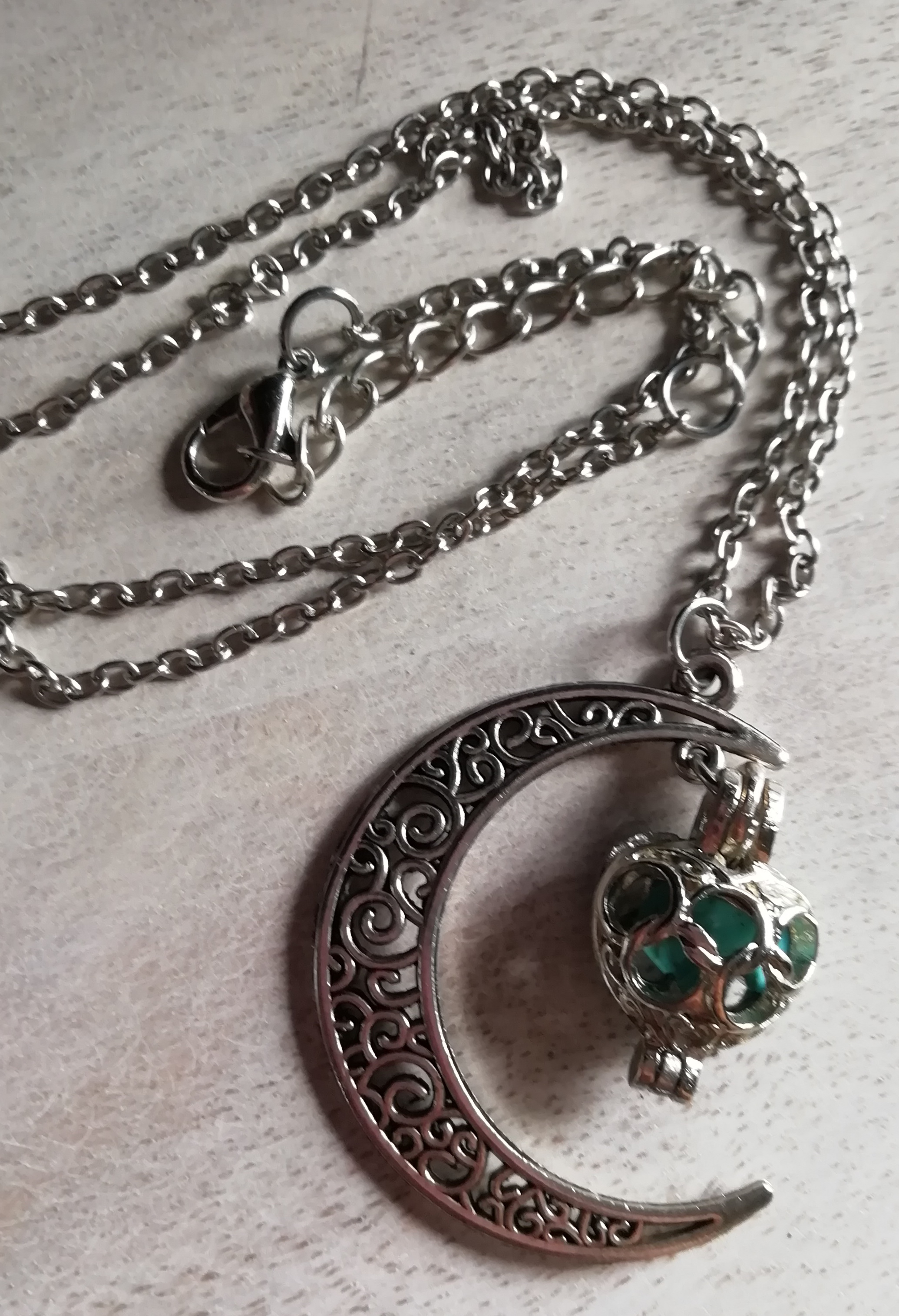 Crescent Moon Pendant Necklace