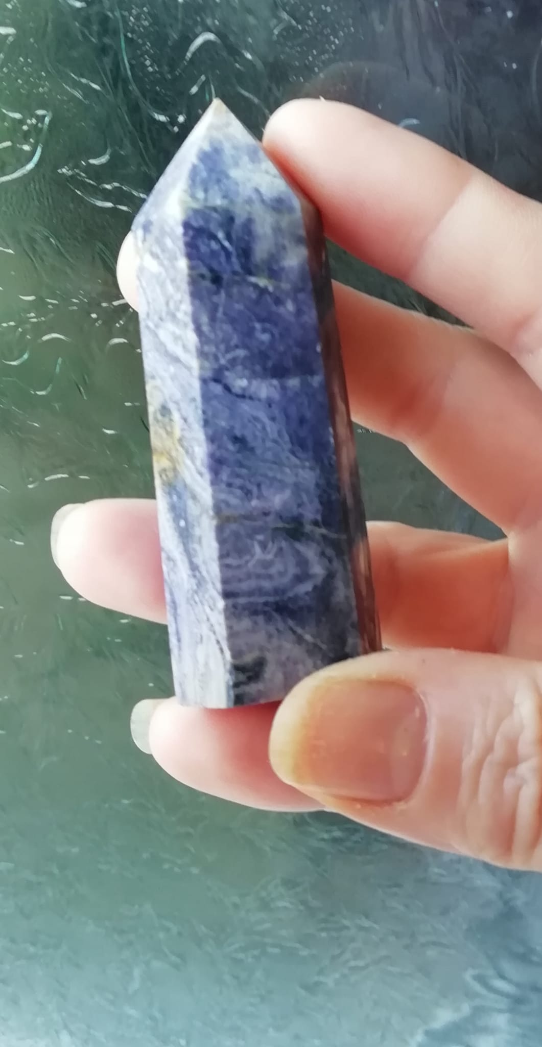 Purple Malachite Crystal Point