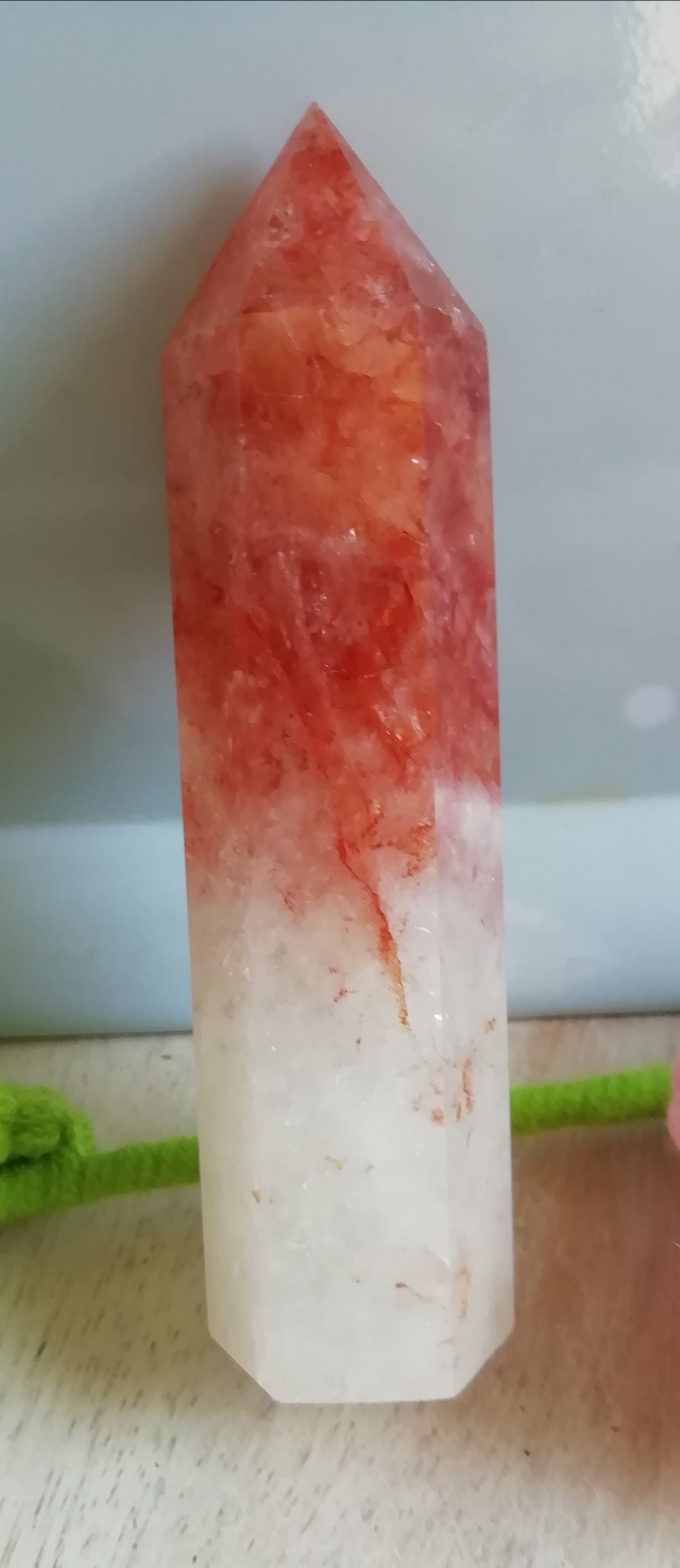 Red Fire Quartz Crystal Tower