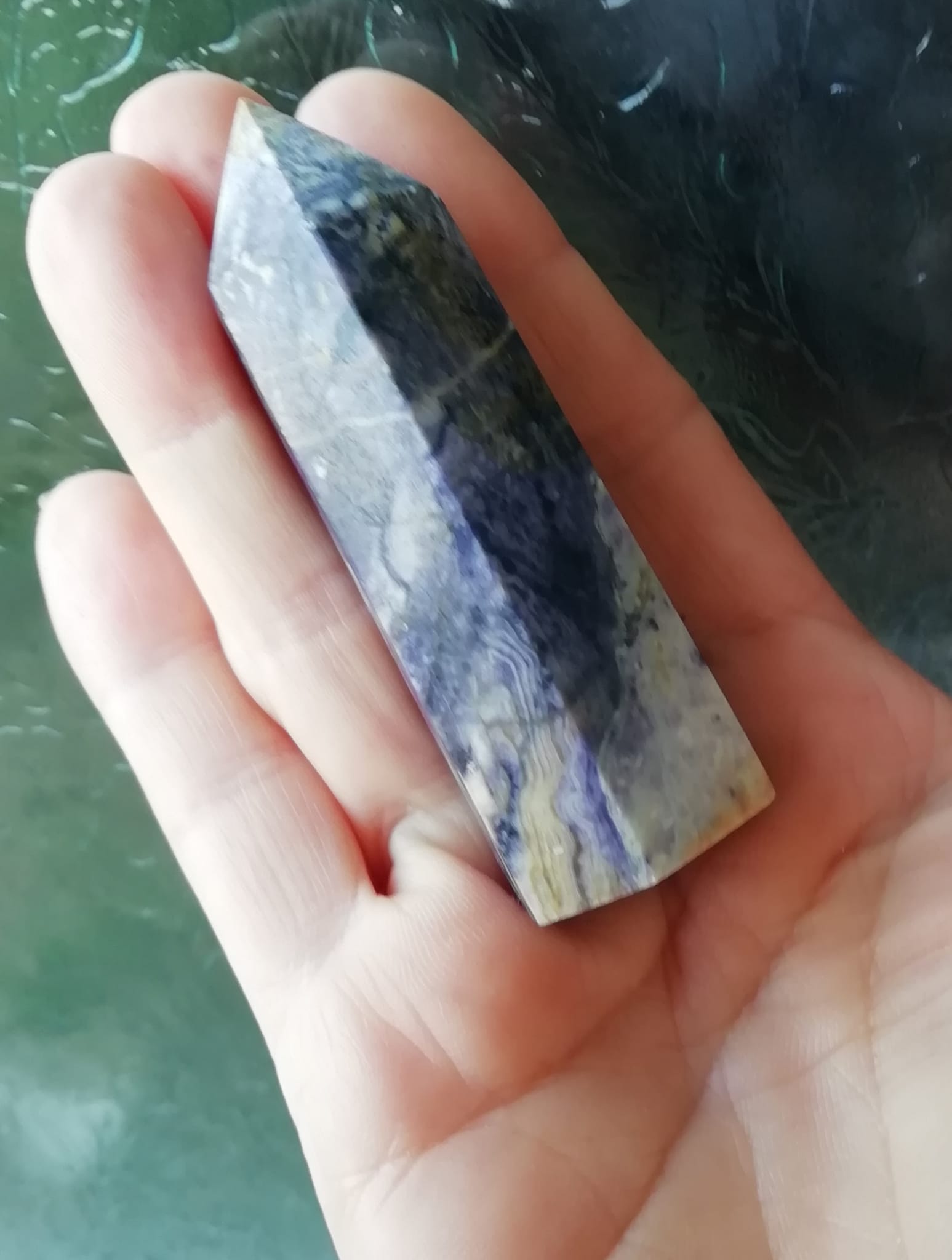 Purple Malachite Crystal Point