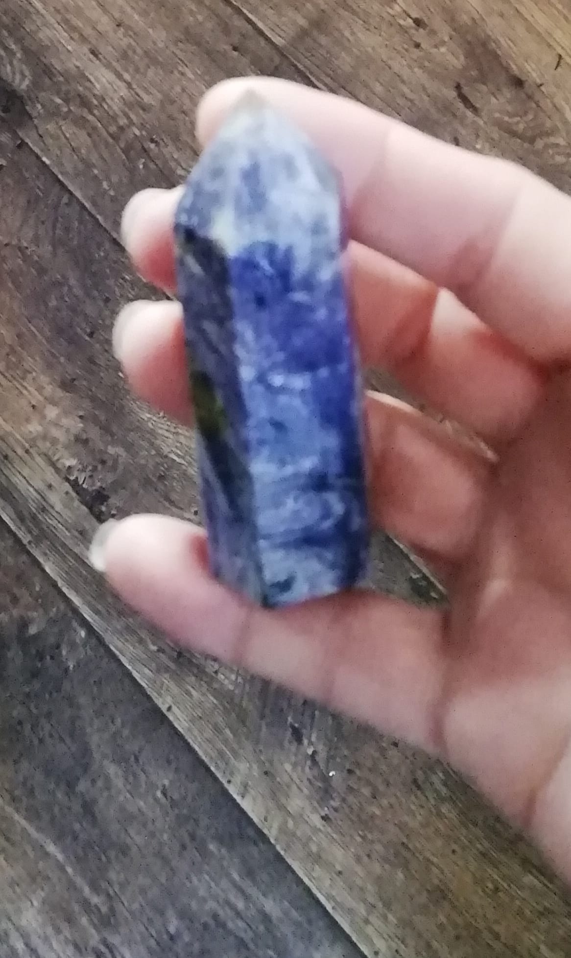 Purple Malachite Crystal Point