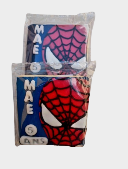Biscuits décorés Spiderman